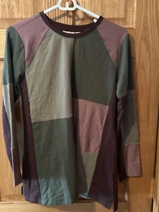 Logo Lounge Lori Goldstein French Terry Patchwork Top Gr. XXS - Bild 1 von 2