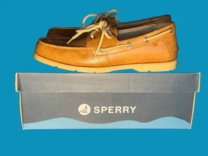 Sperry Top Sider Original Bootsschuh Herren 11 hellbraunes Leder 108415-Neu im Karton, kostenloser Versand - Bild 1 von 14