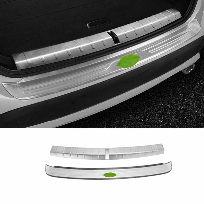 Protector de parachoques trasero de acero plateado apto para BMW X1 F48 2016 2017-2021 Foto 1 de 4