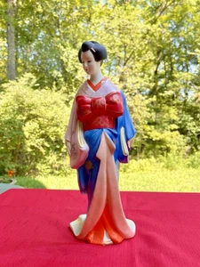 Vintage Seyei feines Porzellan Geisha Mädchen Figur Schnaps Dekanter leer Japan Koshu - Bild 1 von 9
