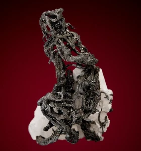 Acanthite replacing Silver Kongsberg, Buskerud, Norway 0900-0734 - Picture 1 of 5