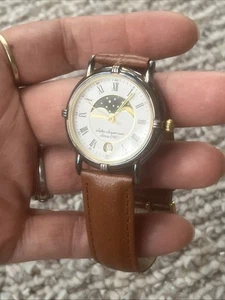 Rare Vantage jules jurgensen mens moon phase Pigskin - Picture 1 of 15
