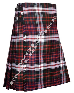 Scottish Traditional MacDonald Dress Tartan 8 Yard Kilt - Men Custom Size Kilt - Bild 1 von 5