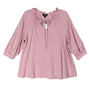 A.N.A. A New Approach Bauernbluse Größe Medium Titanic Rose Langarm Neu mit Etikett - Bild 1 von 7