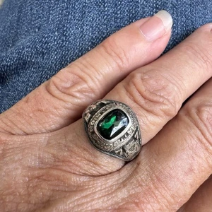 Anello da donna vintage Josten Sterling California High School MDB Class taglia 6,5 - Foto 1 di 7