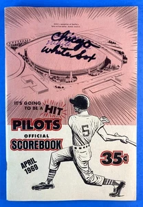 1969 Seattle Pilots Program / Scorecard - Opening Day/Weekend Chicago White Sox - Bild 1 von 7
