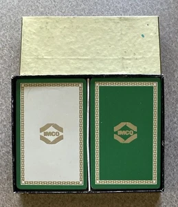 Baraja Doble De Colección/Dos Barajas de Cartas IMCO Verde/Blanco NUEVA SELLADA en Caja - Imagen 1 de 7