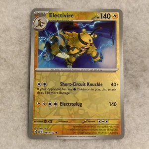 Electivire Pokémon TCG 054/162 Reverse Holo Temporal Forces (TEF) - Picture 1 of 2