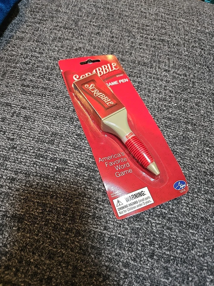 Vintage 2003 Scrabble Game Pen Hasbro New Old Stock In Damaged Package  - Image 1 of 4