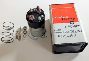 NOS 1964-75 CHEVY PONTIAC OLDS GTO 442 SS DELCO D-969 STARTER SOLENOID 1114356 - Picture 1 of 14