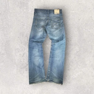 G Star Raw Morris Tapered Light Wash Button Fly Jeans Herren Größe 34x34 Distressed - Bild 1 von 17