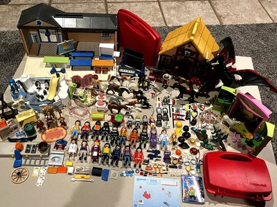 Huge PLAYMOBIL Lots-Characters,Animals,Accessories-Knights,Farm,School,Dragon! - Image 1 of 4