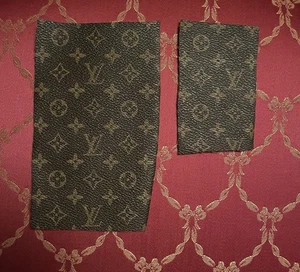 Louis Vuitton 2 Stück Braun Monogramm Stoffschrott Ersatz Reparaturen - Bild 1 von 6