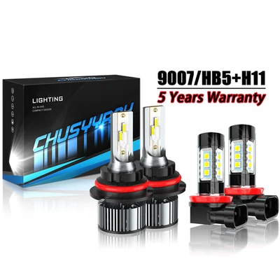 Faro LED de 2 lados + luz antiniebla para Nissan Pathfinder/Frontier 2005-2007/2008 Foto 1 de 4