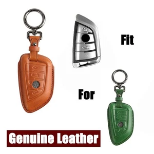 Funda de cuero genuino para llave de coche para BMW 2 3 5 6 7 M5 X1 X2 X3 X4 X5 X5M X6 - Imagen 1 de 17
