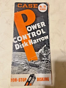 1930s JI CASE 50 Series DISK HARROW Horse Tractor Farm ADVERTISING Brochure - Picture 1 of 2