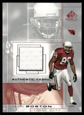 2001 SP Game Used Edition #BO David Boston Authentic Fabric - Image 1 of 2