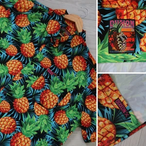 DIXXON Party Camicia Uomo 2XL 'The Express' Stampa Ananas Performance D-Lite - Foto 1 di 6