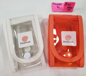 Official SEGA Dreamcast VMU Carrying Case Dream Point Bank ORANGE WHITE pouch