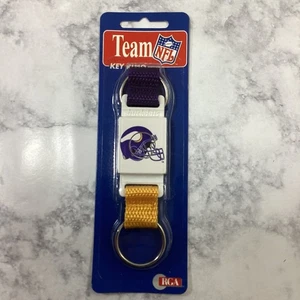 Minnesota Vikings Key Ring Push Button Quick Release Buckle New Team NFL - Picture 1 of 8