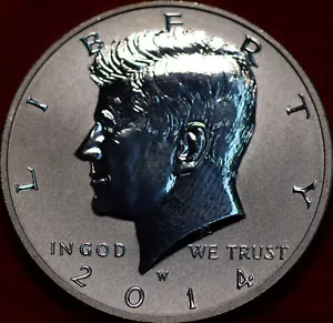 πΊπΈ Uncirculated 2014-W Mint Silver Kennedy Half Dollar Reverse Proof USA - Picture 1 of 2