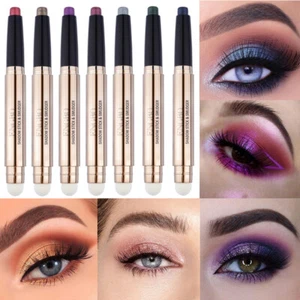 Cream Eye Shadow Pen Eyeshadow Pencil Double-head Shimmer Eyeshadow Stick✔ - Picture 1 of 24