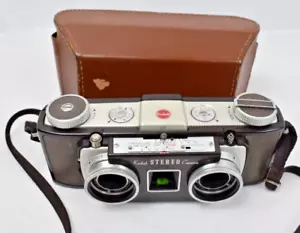 KODAK STEREO CAMERA 35 MM F3.5 LENS ANASTON LENS AVEC SA POCHETTE - Picture 1 of 8