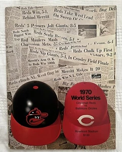 1970 WORLD SERIES PROGRAM - REDS V. ORIOLES - Brooks Robinson - Pete Rose - Picture 1 of 11