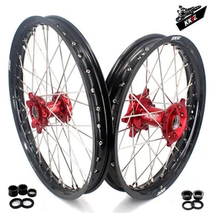 KKE 21/19 Rims Wheels for CRF250R 2004-2013 CRF450R CR125R 2002-2003 CR250R Red - Bild 1 von 13