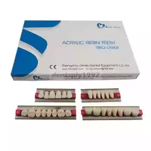 28pz Denti Dentale Resina Acrilica Bocca Piena Protesi Sintetica Grande 503 A1 Paralume - Foto 1 di 5