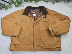 VTG Polar King By Key Barn Coat Blanket Lined Full Zip Jacket Size 54 USA Chore - Picture 1 of 9