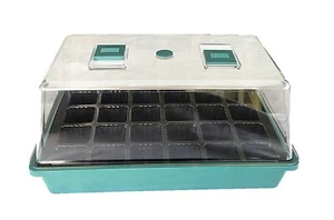 Mini Green House 24 Cell Seed Tray Propagation Kit Indoor Outdoor Greenhouse - Picture 1 of 6