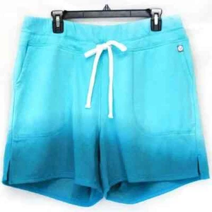 LIVI Lane Bryant Plus Blue Tie-Dye French Terry Pockets Stretch Shorts 22/24 - Picture 1 of 5