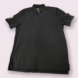 RLX RALPH LAUREN Polo Mens Large Ansley Golf Club Logo Atlanta Navy Blue - Picture 1 of 9