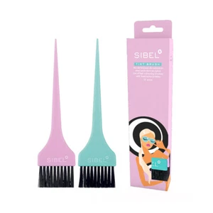 Färbepinsel harte Nylonborsten 2er Set "Retro Summer" Friseurbedarf Haare färben - Bild 1 von 4