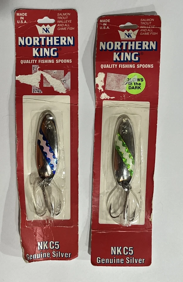 "Lote de 2 cucharas de pesca Northern King NK C5 2 1/2"" NUEVO EN STOCK" Foto 1 de 3