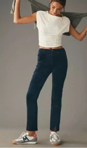 Paige Cindy Twisted Seam Slit, Color- Deep Navy, Size 32, NWT $219 - Picture 1 of 5