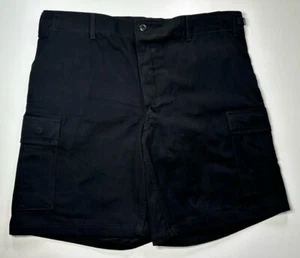 TRU-SPEC BDU 100% Cotton Black Cargo Shorts Large 35-39 Waist Military OD NWOT - Picture 1 of 4
