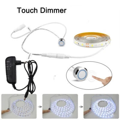 Touch Switch led strip 12V LED Strip Lights Tape Waterproof Under Closet Cabinet - Image 1 of 4