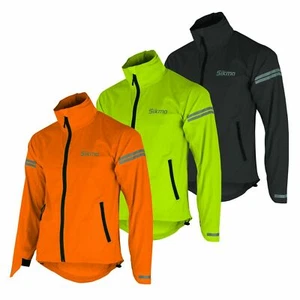 Mens Cycling jacket Hooded rain jackets water resistant wind breaker bike top - Picture 1 of 35
