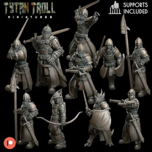Town Guard City Village Guards Scatter Scenery Landscape TTRPG Fantasy dnd Arche - Picture 1 of 10