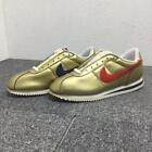 Deadstock Vintage 1997 Nike Leather Cortez Gold Red Navy 102011-761 Us10.5
