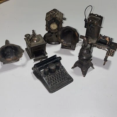 Durham Industries Metal Doll House Miniature Lot 8 - Image 1 of 4