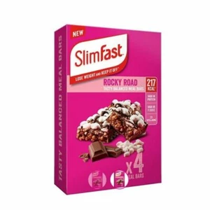 SlimFast Meal Replacement Bars  Rocky Road Box Treat Diet Slimming Snacking Easy - Picture 1 of 15