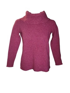 J. Jill Pink Italian Yarn Turtleneck Sweater S Wool & Cashmere Blend officecore - Picture 1 of 7