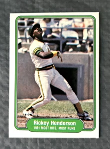 Rickey Henderson Vintage 'Fleer' 1982, Oakland Athletics - Picture 1 of 6
