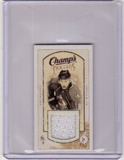 WOJTEK WOLSKI 09/10 CHAMPS CHAMP'S MINI THREADS JERSEY #MT-WW Card Game-Used