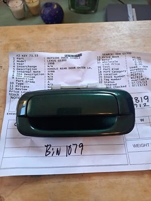 LEXUS GS300 MANIJA PUERTA EXTERIOR LADO CONDUCTOR TRASERO IZQUIERDO GS400 GS 300 400  Foto 1 de 4