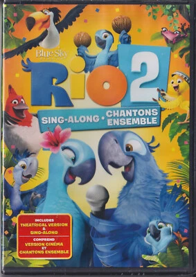 RIO 2 Sing-Along Edition (DVD 2014) NEW SEALED Region 1 R1 WS Animated Film - Image 1 of 2