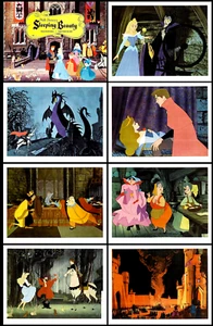 SLEEPING BEAUTY From WALT DISNEY Full Set Of 8 Individual 11x14 LC Prints 1959 - Bild 1 von 1